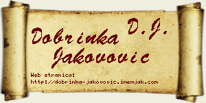 Dobrinka Jakovović vizit kartica